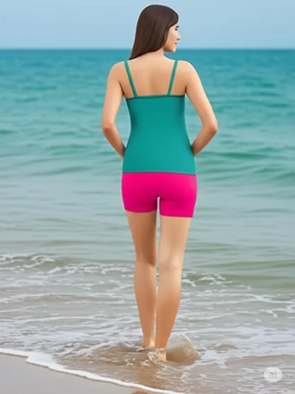 Green_Lycra_Blend_Cotton_Unpadded_Round_Neck_Camisole_For_Women