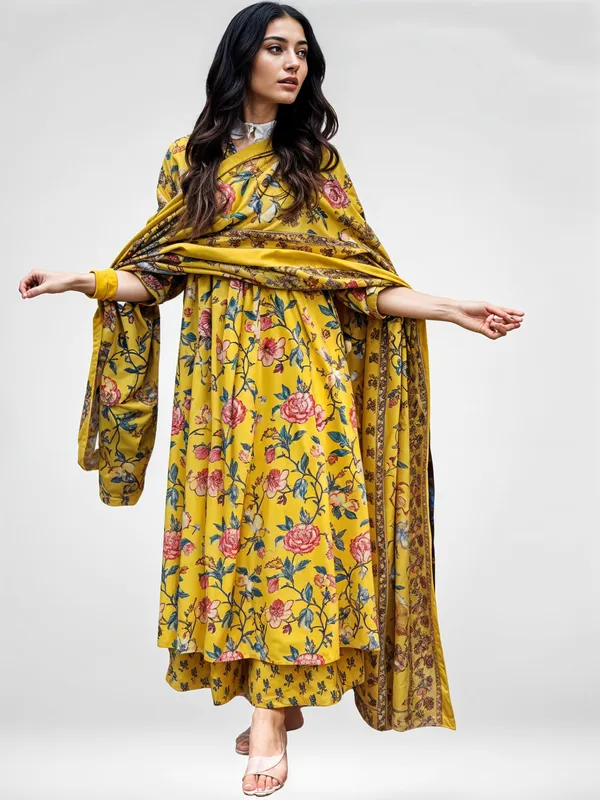 Yellow_3_Pc_Alia_cut_Kurta_Palazzo_With_Dupatta__Set_Push_Premium_For_Women
