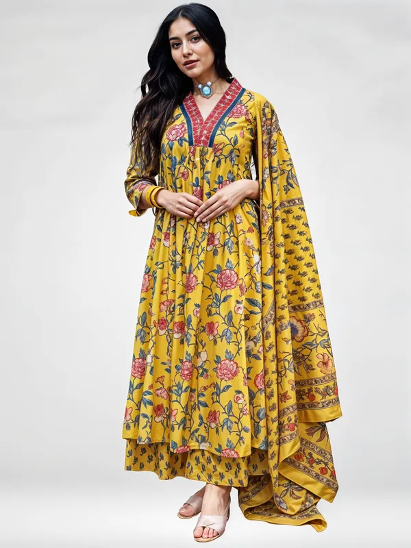 Yellow_3_Pc_Alia_cut_Kurta_Palazzo_With_Dupatta__Set_Push_Premium_For_Women