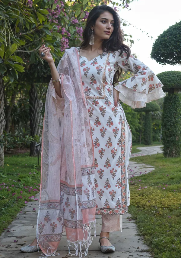 White_3_Pc_Bell_Sleeve_Long_Kurta_Set_With_Dupatta__Push_Premium_For_Women