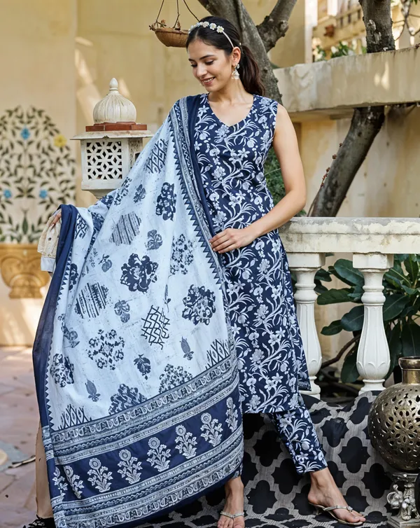 Dark_Blue_3_Pc_SL_Long_KurtaSet_With_Dupatta__Premium_For_Women