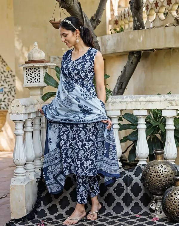 Dark_Blue_3_Pc_SL_Long_KurtaSet_With_Dupatta__Premium_For_Women