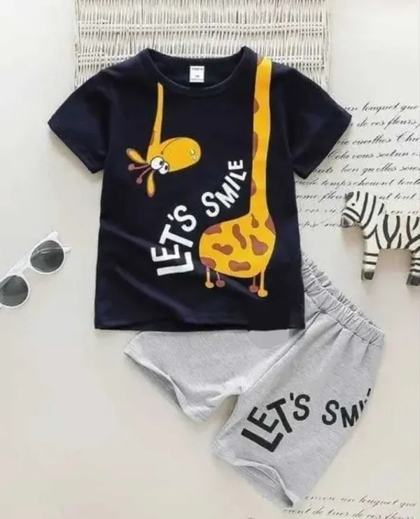 Black_Cotton_Solid_T-Shirt_Shorts_For_Baby_Boys_&_Baby_Girls