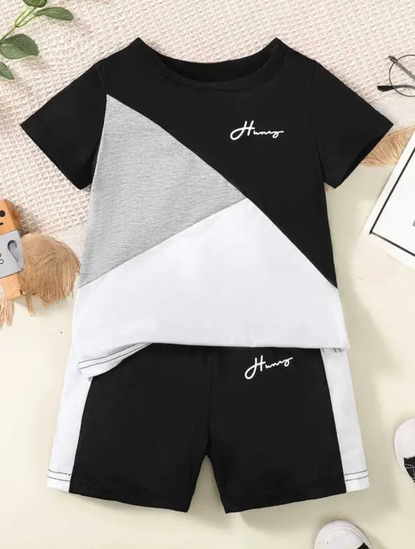 Black_Cotton_Solid_T-Shirt_Shorts_For_Baby_Boys_&_Baby_Girls