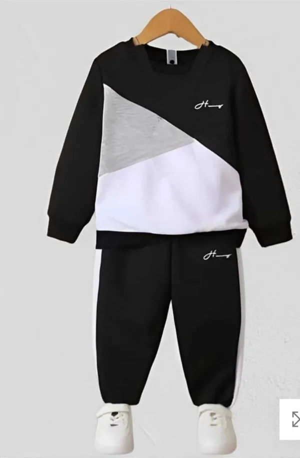 Black_Cotton_Solid_T-Shirt_Pyjama_For_Baby_Boys_&_Baby_Girls
