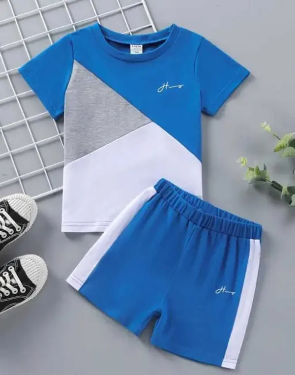 Blue_Cotton_Solid_T-Shirt_Shorts_For_Baby_Boys_&_Baby_Girls