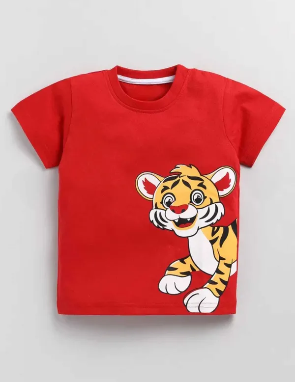 Pack_of_2_Red_&_Black_Cotton_Printed_T-Shirt_&_Short_Set_For_Baby_Boys_&_Girls