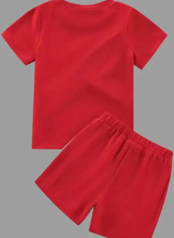 Red_Cotton_Solid_T-Shirt_Shorts_For_Baby_Boys_&_Baby_Girls
