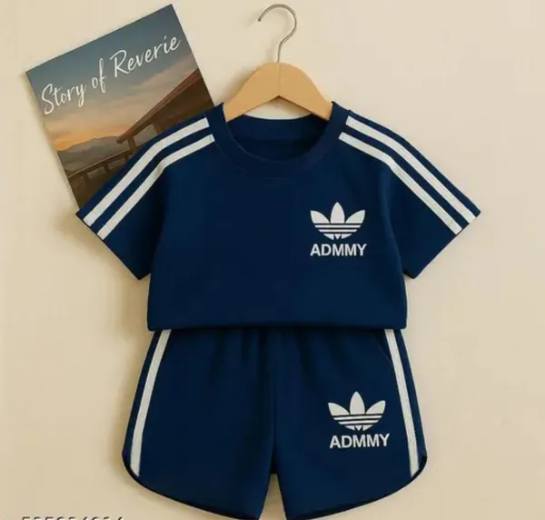 Blue_Cotton_Solid_T-Shirt_Shorts_For_Baby_Boys_&_Baby_Girls