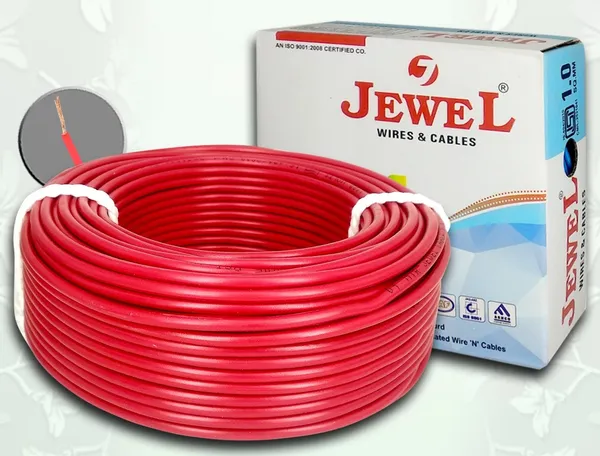 JEWEL_1.0_sq.mm_45mtr_Copper_Wire_Bundle_red