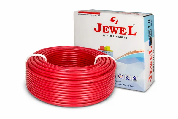 JEWEL_1.0_sq.mm_45mtr_Copper_Wire_Bundle_red