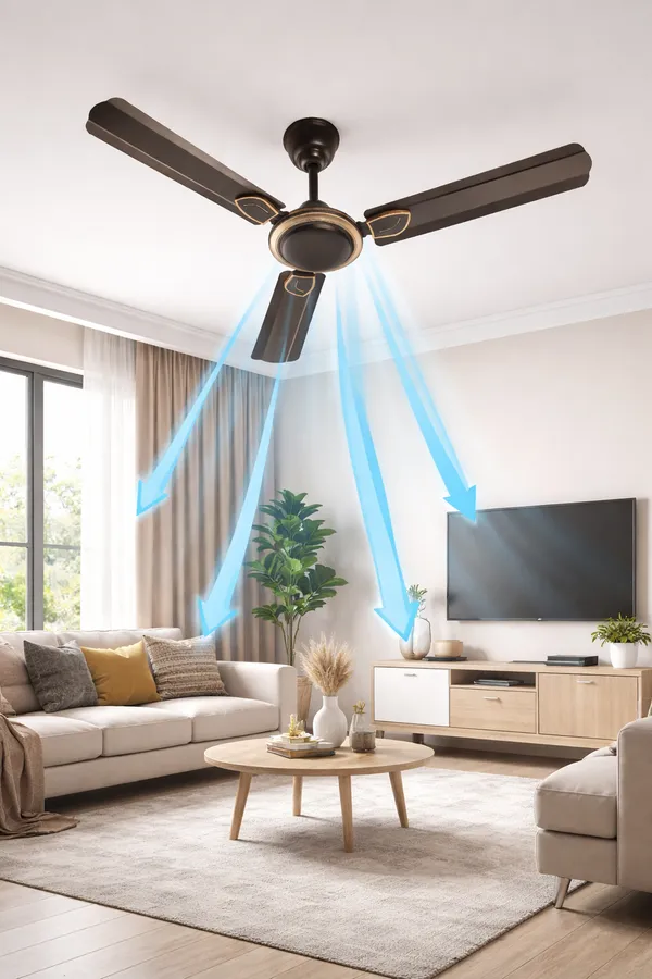 RAJ_LINE_Smoke_Brown_48_inch_Copper_Winding_Ceiling_fan_with_2_Years_of_Warranty