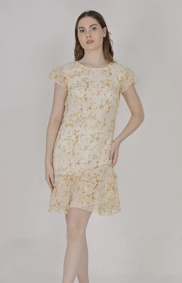 Yellow_Polyester_Western_Wear_Dress_For_Women