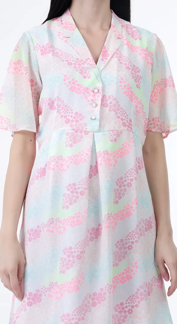 Multi_Woven_Premium_Polyester_Georgette_Neon_Printed_A_line_dress_and_Complimentary_Scrunchie