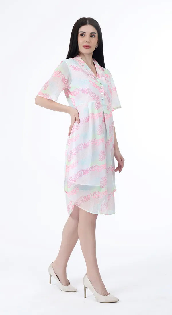 Multi_Woven_Premium_Polyester_Georgette_Neon_Printed_A_line_dress_and_Complimentary_Scrunchie
