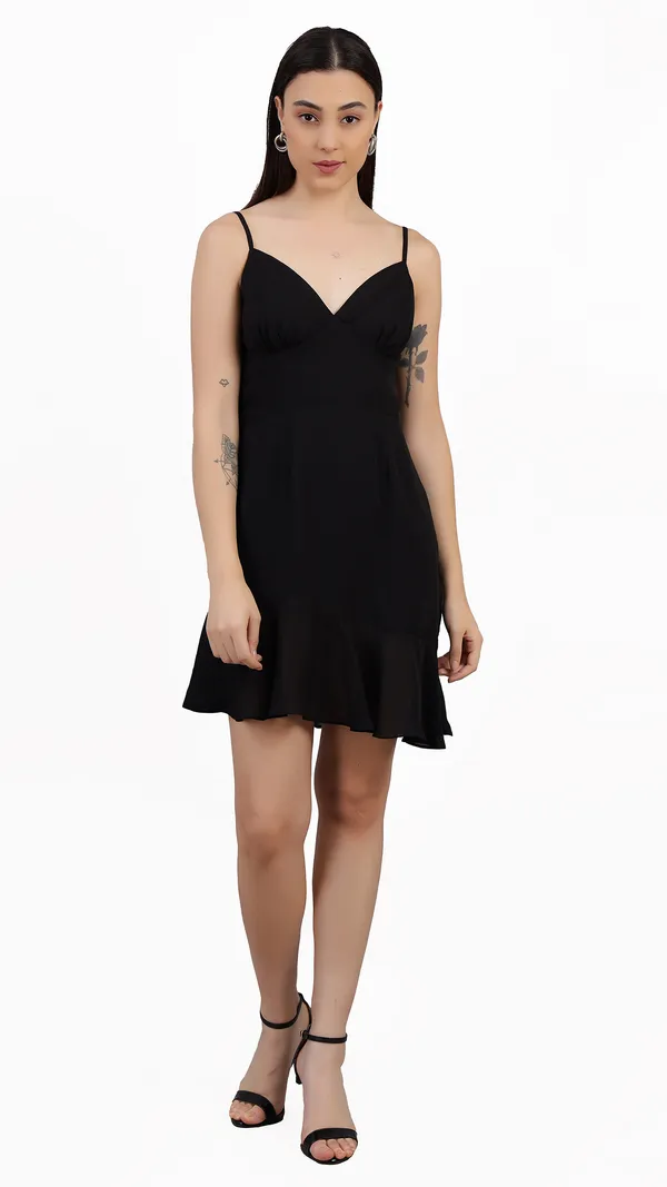 Black_Polyester_Lining_Cotton_Western_Wear_Dress_For_Women