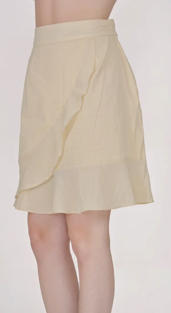 Cream_Cotton_Western_Wear_Top_&_Skirt_Co-ord_Set_For_Women