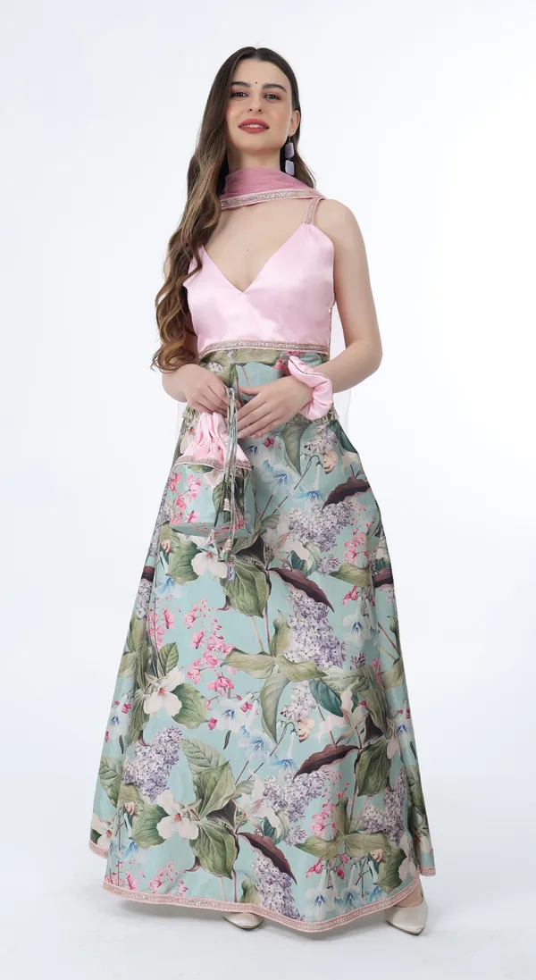 Multi_Woven_Premium_Floral_Printed_Blended_Silk_Western_Wear_Co-Ord_Set