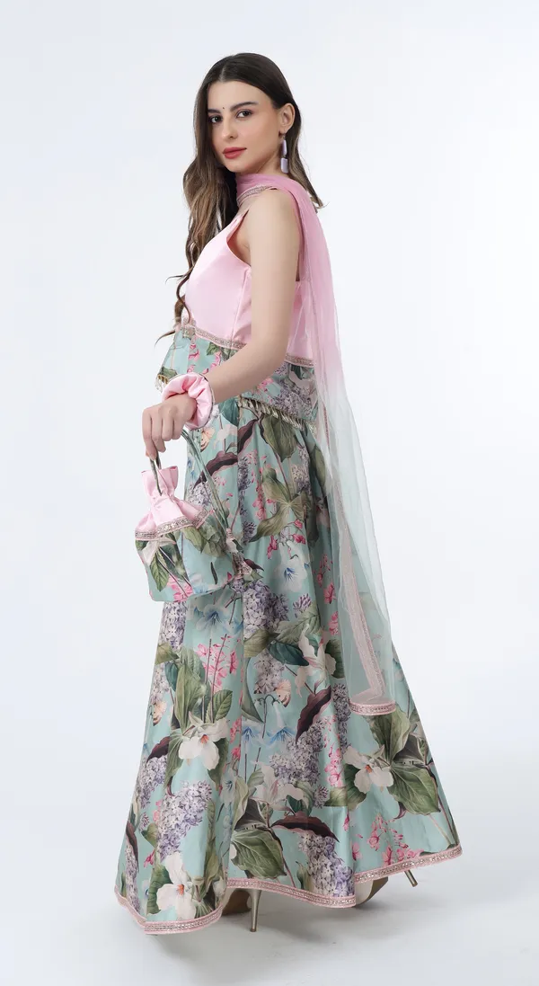 Multi_Woven_Premium_Floral_Printed_Blended_Silk_Western_Wear_Co-Ord_Set