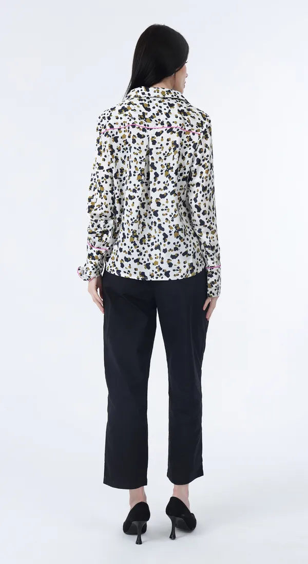 Animal_Print_Woven_Premium_Polyester_Smooth_Silky_Satin_Full_sleeve_Shirt_with_Complimentary_Scrunchie