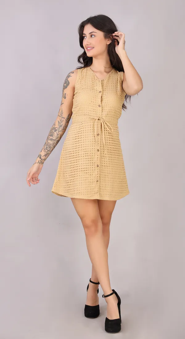 Beige_Cotton_Western_Wear_Dress_For_Women
