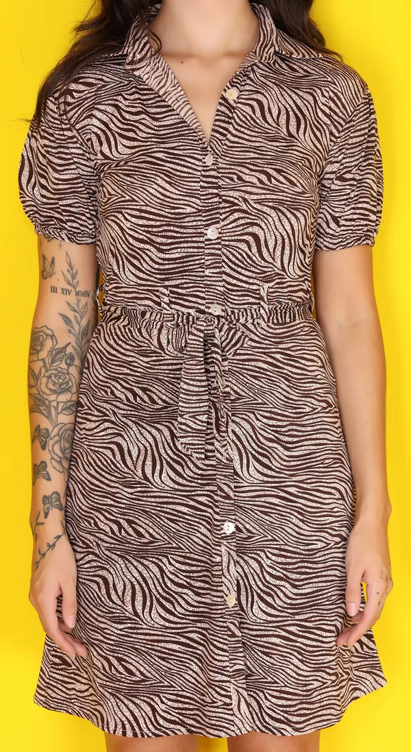 Brown_Polyester_Viscose_Western_Wear_Dress_For_Women