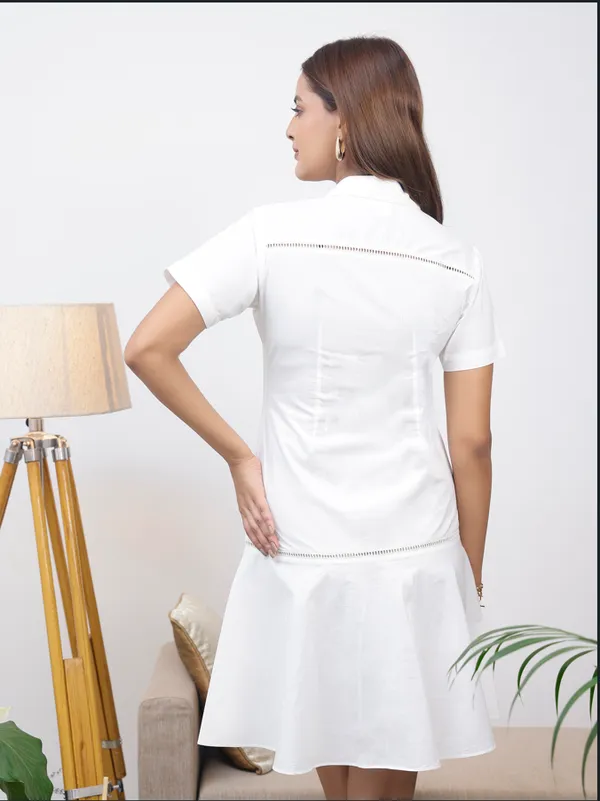 White_Cotton_Western_Wear_Dress_For_Women