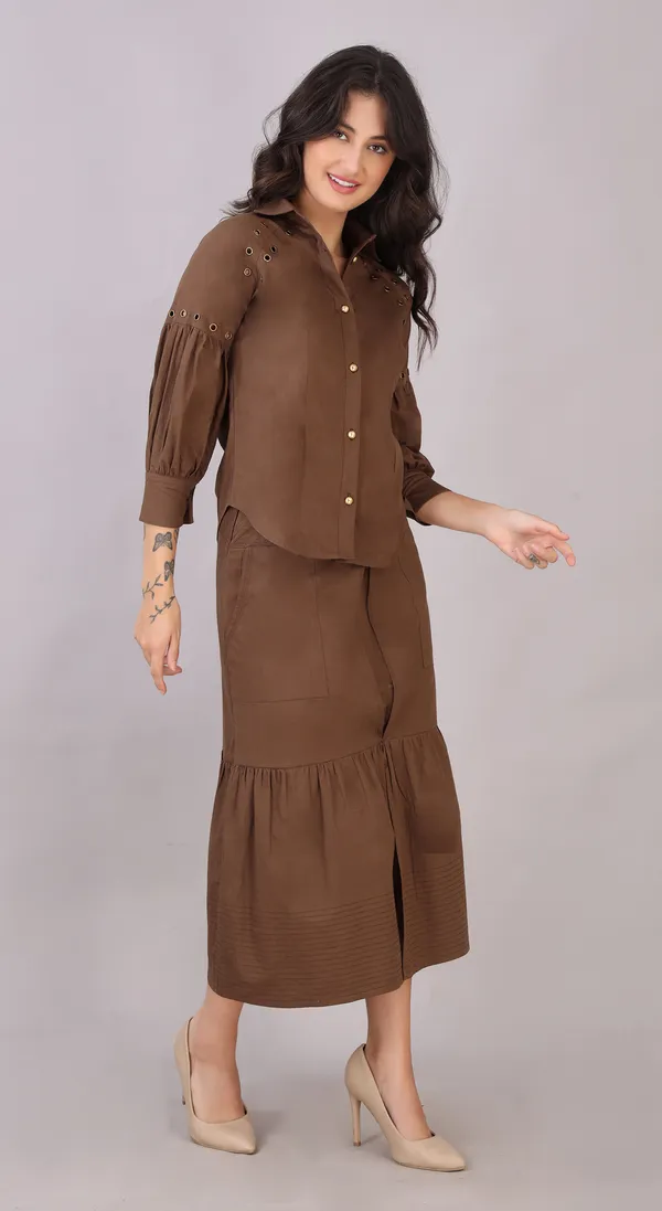 Brown_Cotton_Western_Wear_Skirt_For_Women