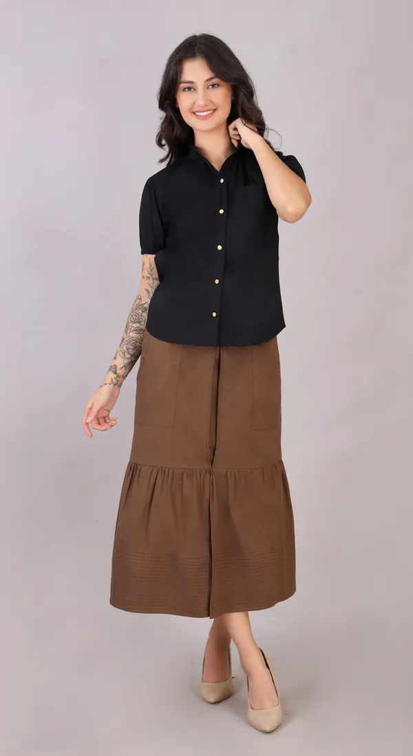 Brown_Cotton_Western_Wear_Skirt_For_Women