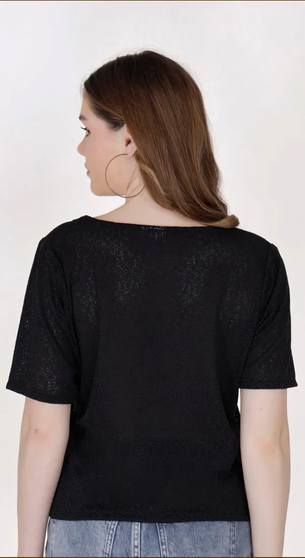 Black_Knitted_Nylon_Blended_Western_Wear_Top_For_Women