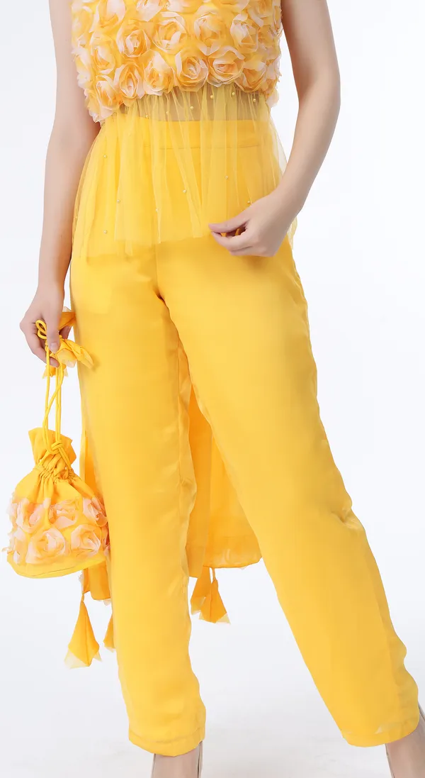 Marogold_Yellow_Woven_Premium_Blended_Soft_Silk_Organza_Western_Wear_Co-Ord_Set