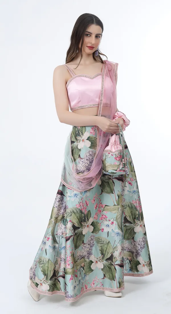 Multi_Woven_Premium_Floral_Printed_Blended_Silk_Western_Wear_Co-Ord_Set