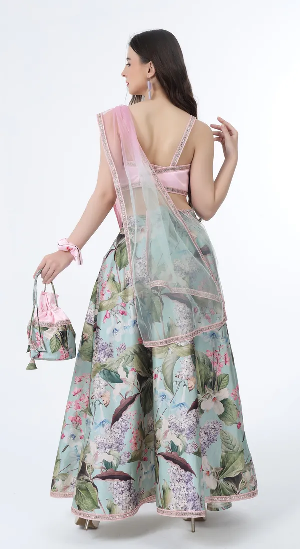 Multi_Woven_Premium_Floral_Printed_Blended_Silk_Western_Wear_Co-Ord_Set