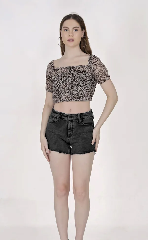 Brown_Polyester_Crop_Western_Wear_Top_For_Women