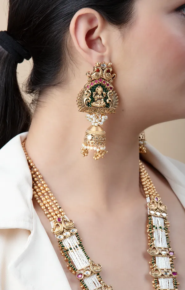 Black_,_White_&_Golden_Metal_Elegant_&_Premium_Earring_&_Necklace_Set_For_Women_&_Girls