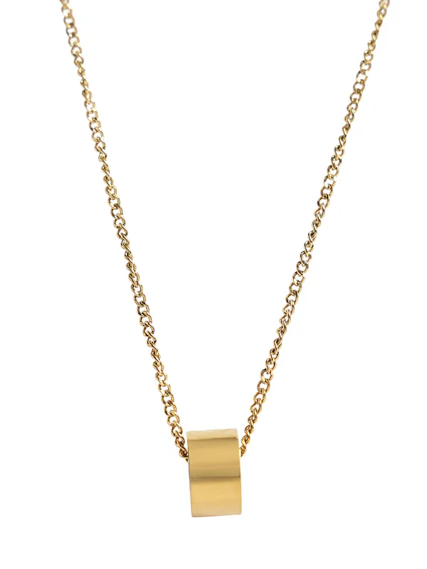 Gold_Plated_Pendant_with_double_chain_For_Women_&_Girls