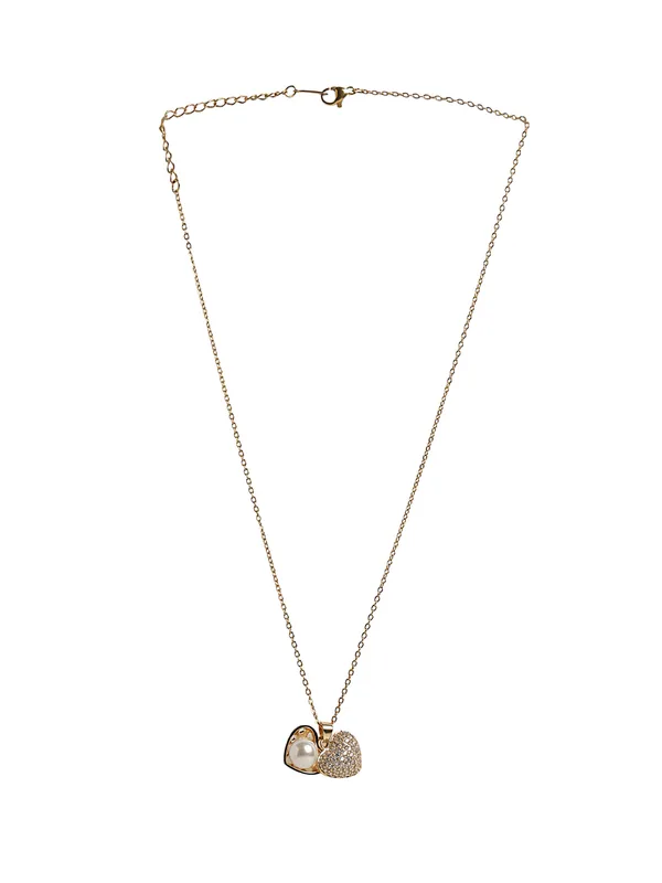 Heart_shaped_studded_Pendant_with_chain_For_Women_&_Girls