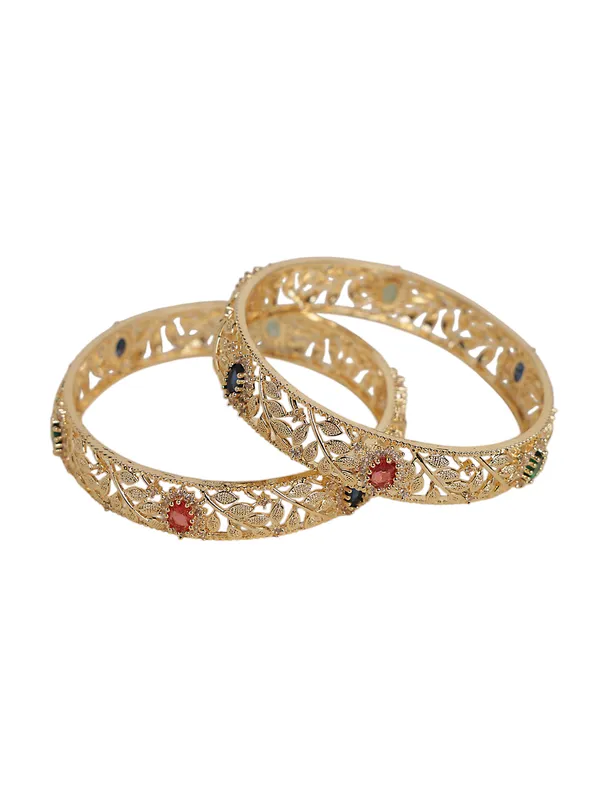 Pair_of_Elegant_Stone-Studded_Bangles_For_Women_&_Girls
