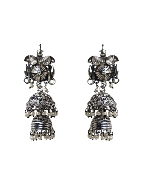 Traditional_oxidized_silver_jhumka-style_earring,_rich_in_ethnic