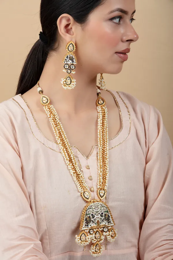 Multicolor_Metal_Elegant_&_Premium_Earring_&_Necklace_Set_For_Women_&_Girls