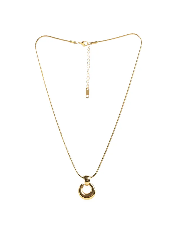Gold_Plated_Pendant_with_Chain_One_small_abstract_For_Women_&_Girls