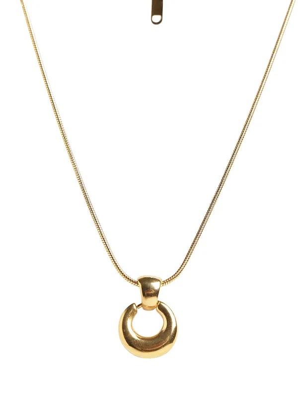 Gold_Plated_Pendant_with_Chain_One_small_abstract_For_Women_&_Girls