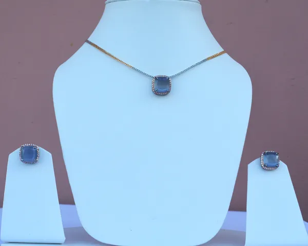 Greyish_Blue_Pendent_Set_for_Women_&_Girls