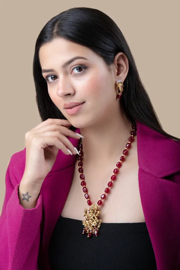 Maroon_&_Golden_Metal_Elegant_&_Premium_Earring_&_Necklace_Set_For_Women_&_Girls