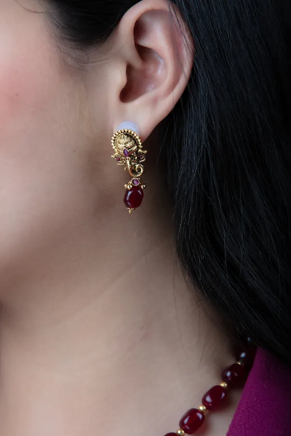 Maroon_&_Golden_Metal_Elegant_&_Premium_Earring_&_Necklace_Set_For_Women_&_Girls