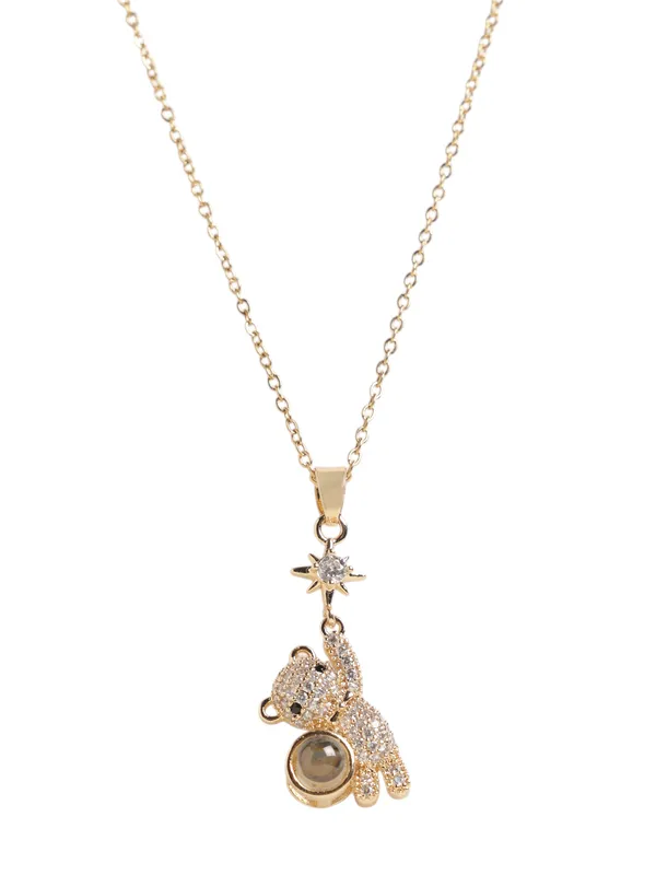Cute_Teddy_Pendant_with_chain_For_Women_&_Girls