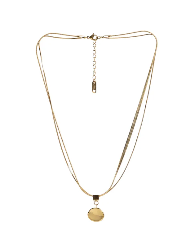 Gold_Plated_Pendant_with_double_Chain_For_Women_&_Girls