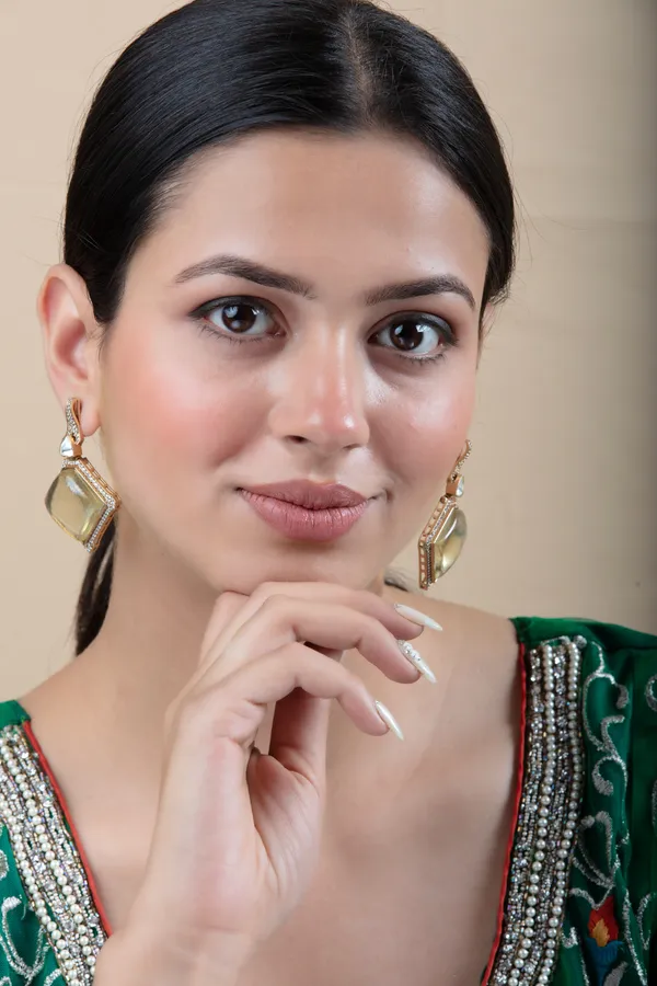 Pale_Yellow_Metal_Elegant_&_Premium_Earring_For_Women_&_Girls