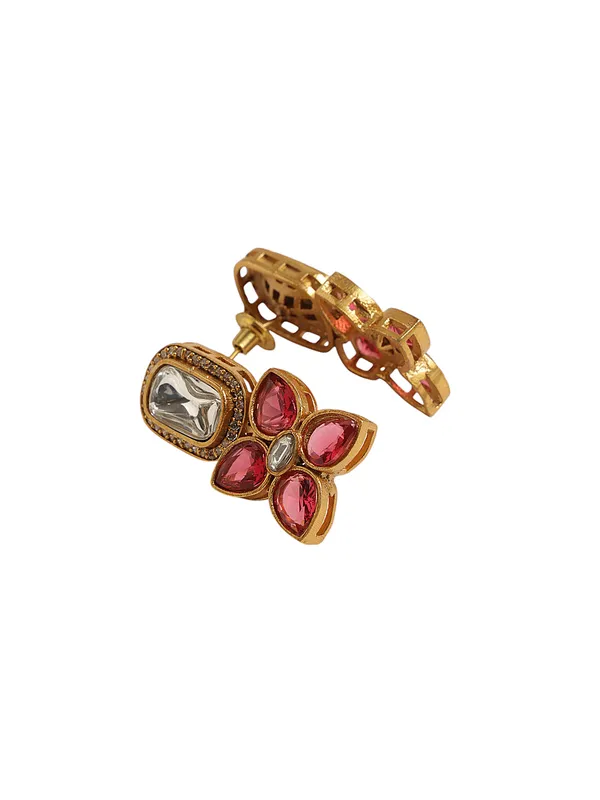 Gold_Plated_Multi_colour_Necklace_with_Earrings_For_Women_&_Girls