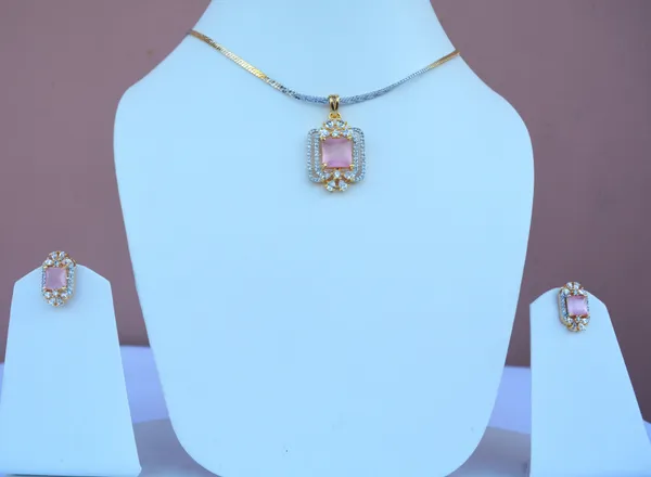 Pink_Pendent_Set_For_Women_&_Girls